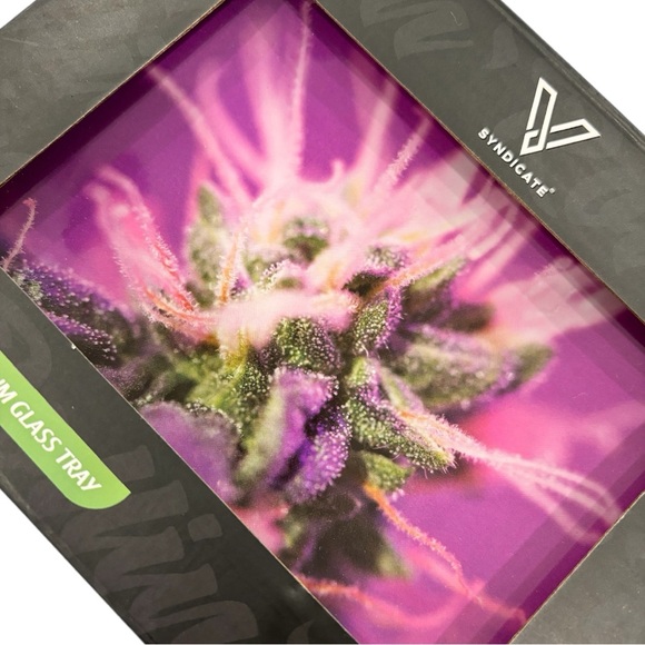 Purple Haze Glass Rolling Tray - Picture 5 of 5